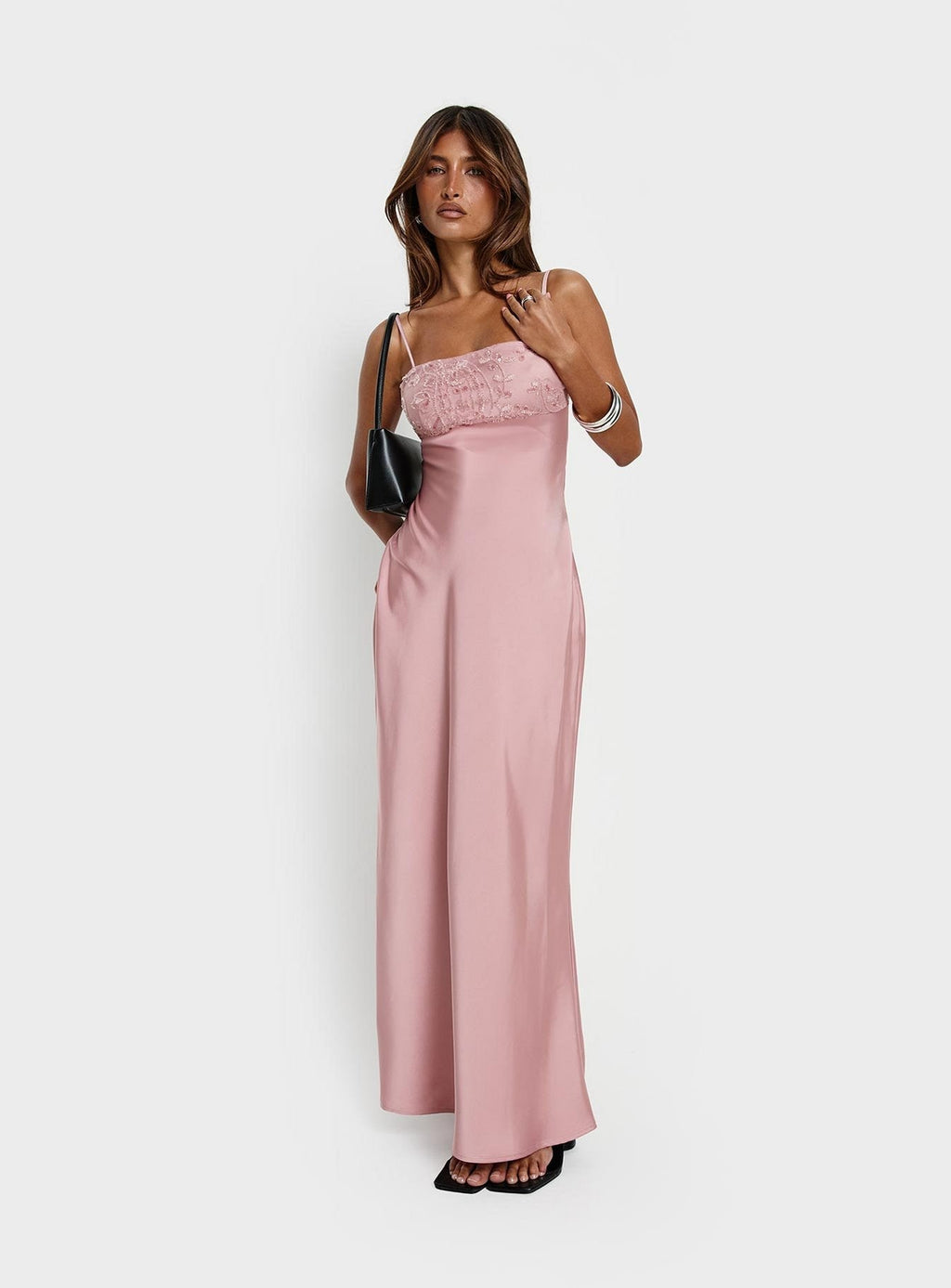 Engracia Sequin Maxi Dress Pink