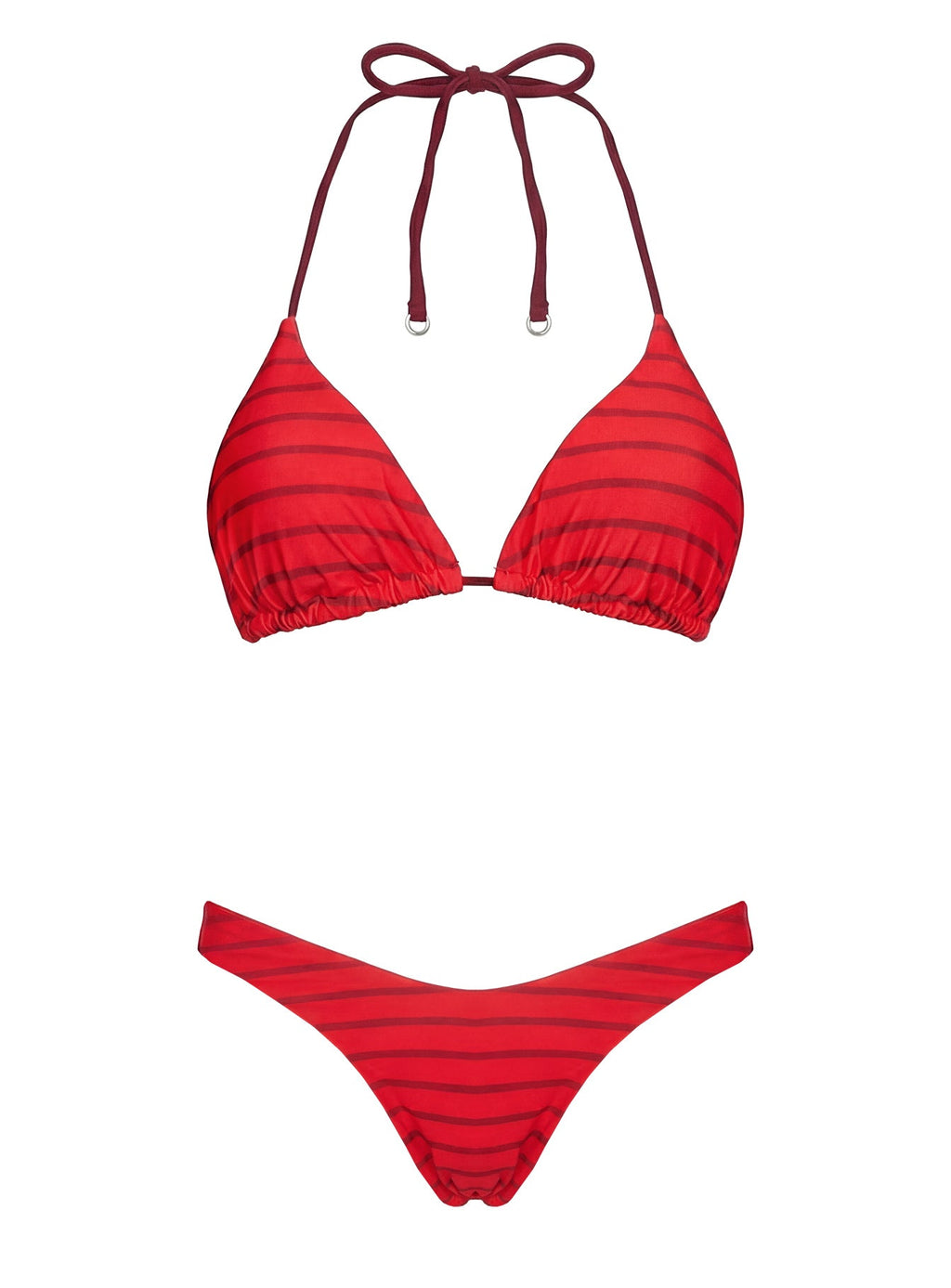 Jenner Reversible Bikini Bottom Red Polka