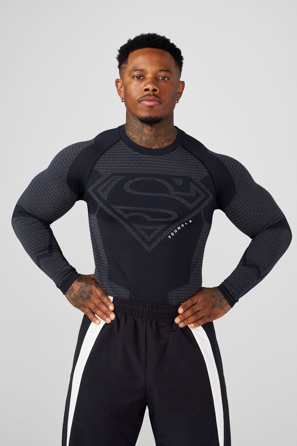 8066 - Superman Kompressions-Langarmshirts