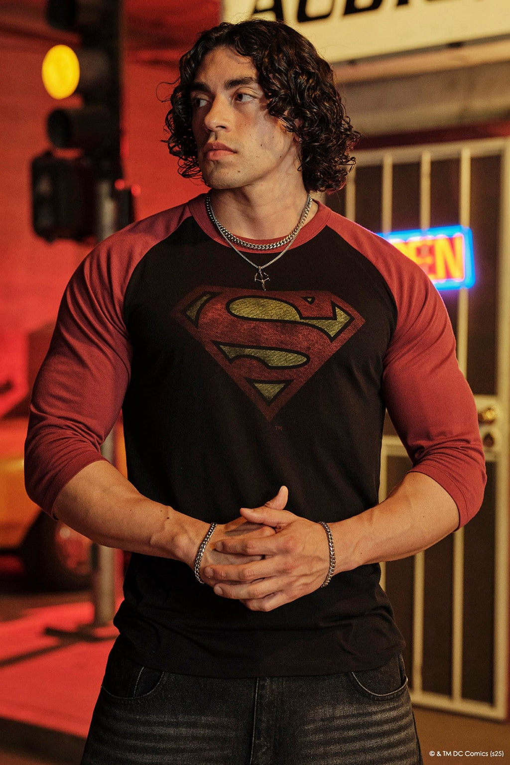 8072 - Chandails 3/4 Raglan Superman
