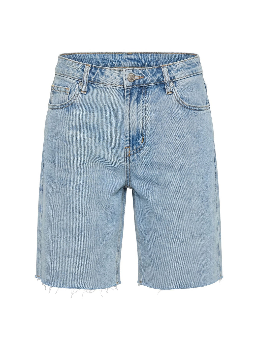 Cult Classic Longline Denim Shorts Light Blue Wash