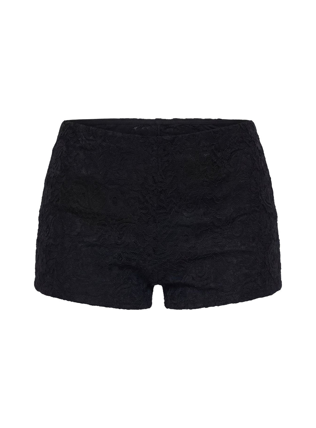Daveney Lace Micro Shorts Black