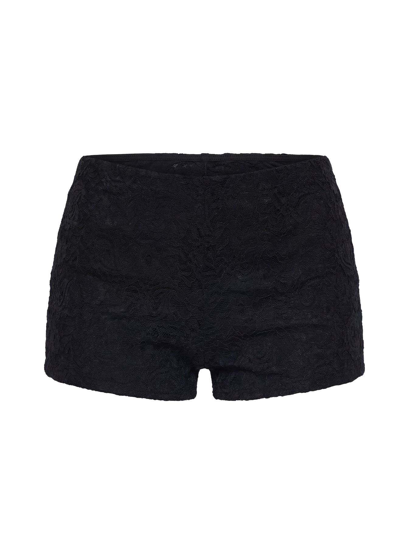 Daveney Lace Micro Shorts Black