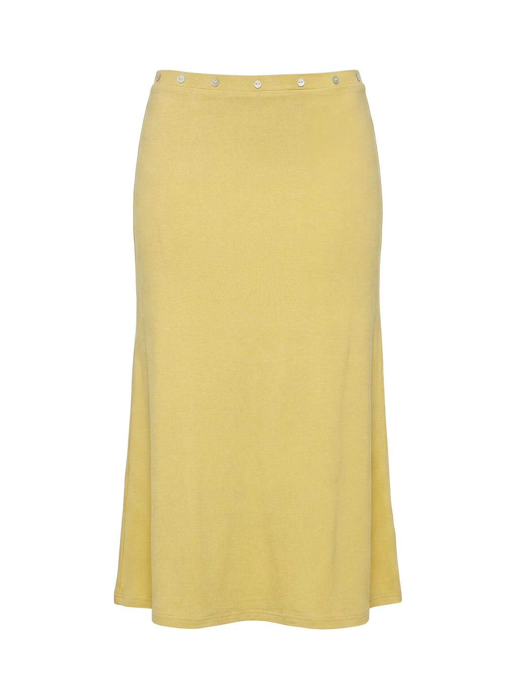 Esperia Button Midi Skirt Green