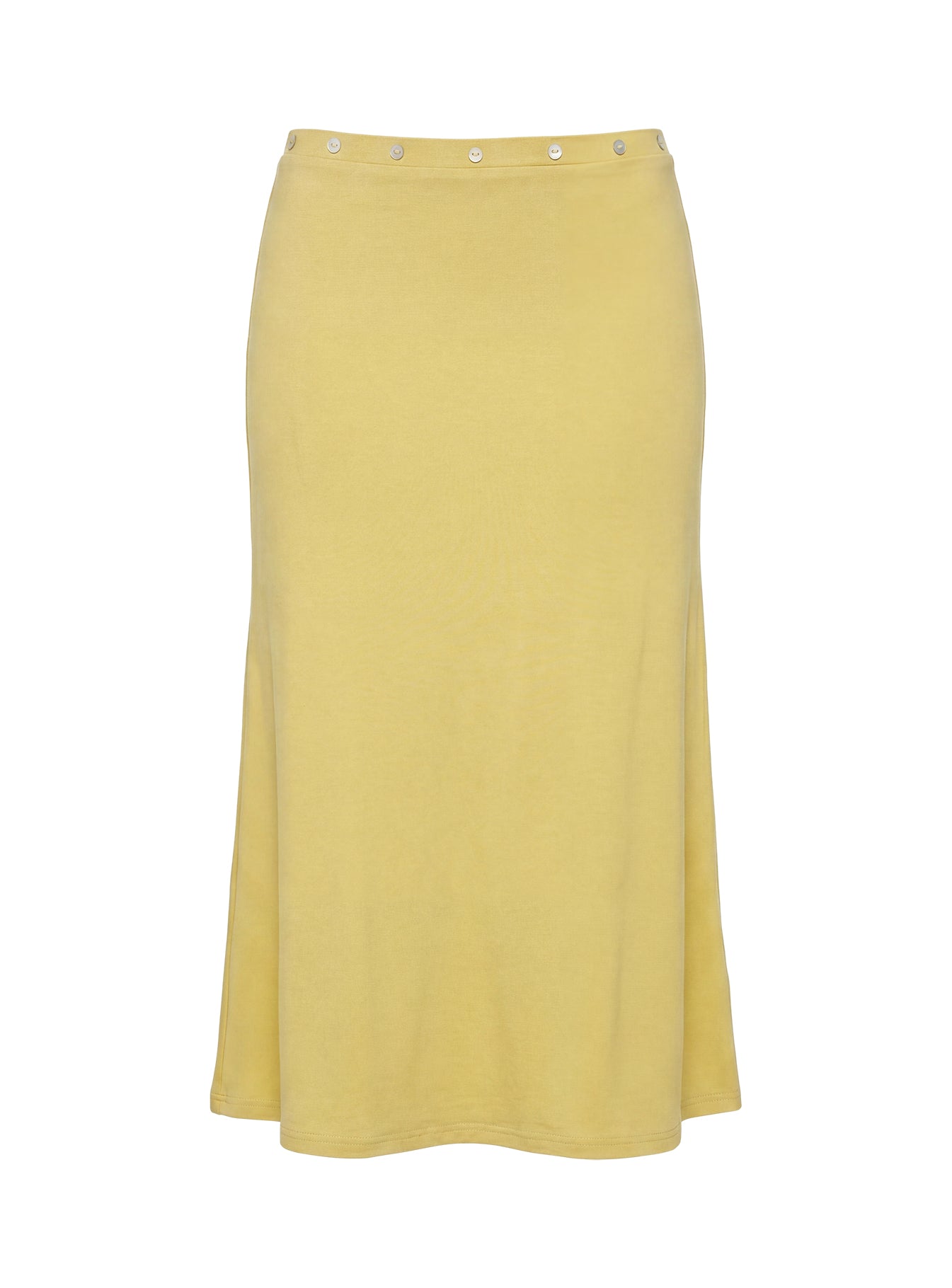 Esperia Button Midi Skirt Green
