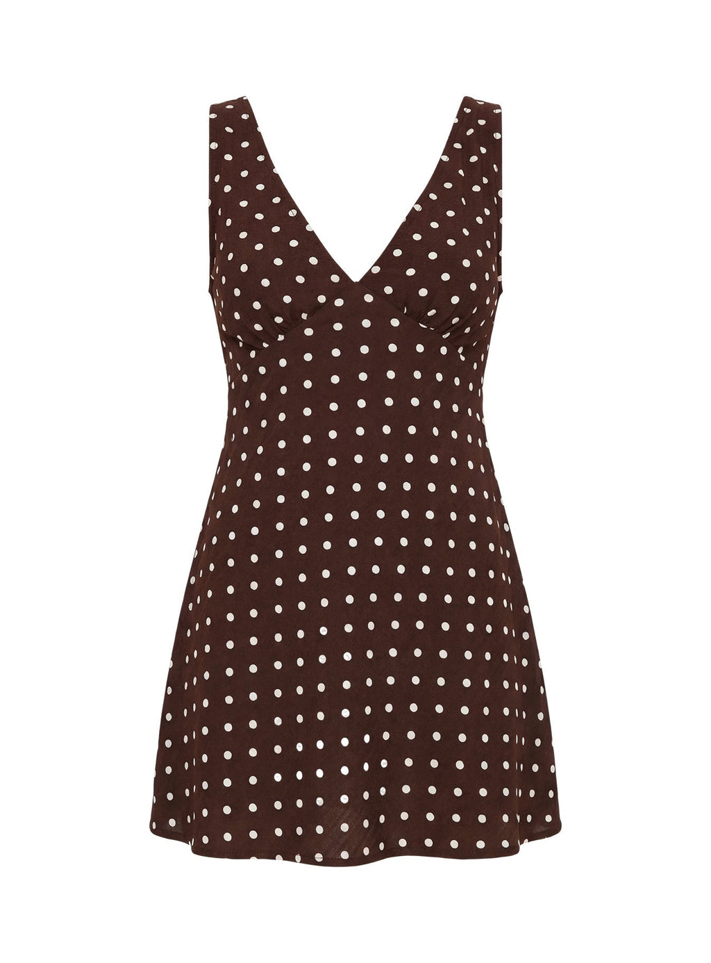 Nellie Mini Dress Brown Polka Dot