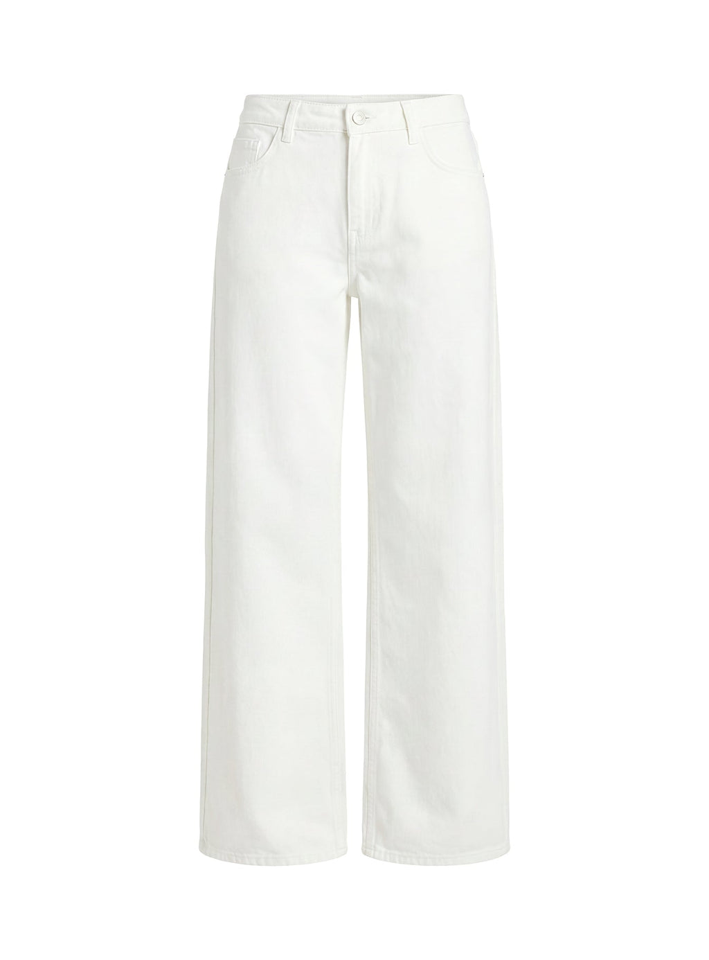 Ramos Low Rise Wide Leg Jeans White