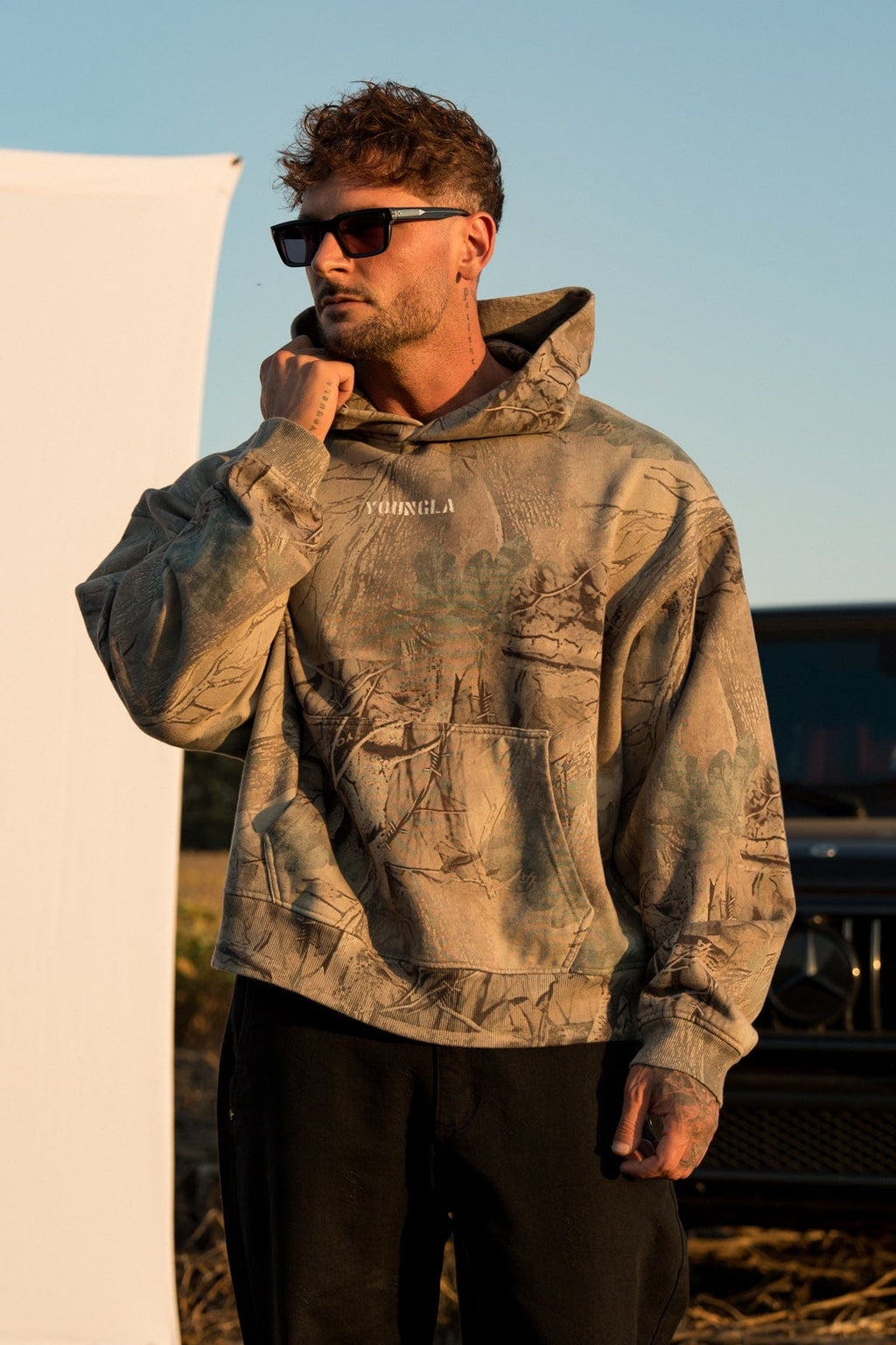 5117 - Tree Camo Collection - Kapuzenpullover