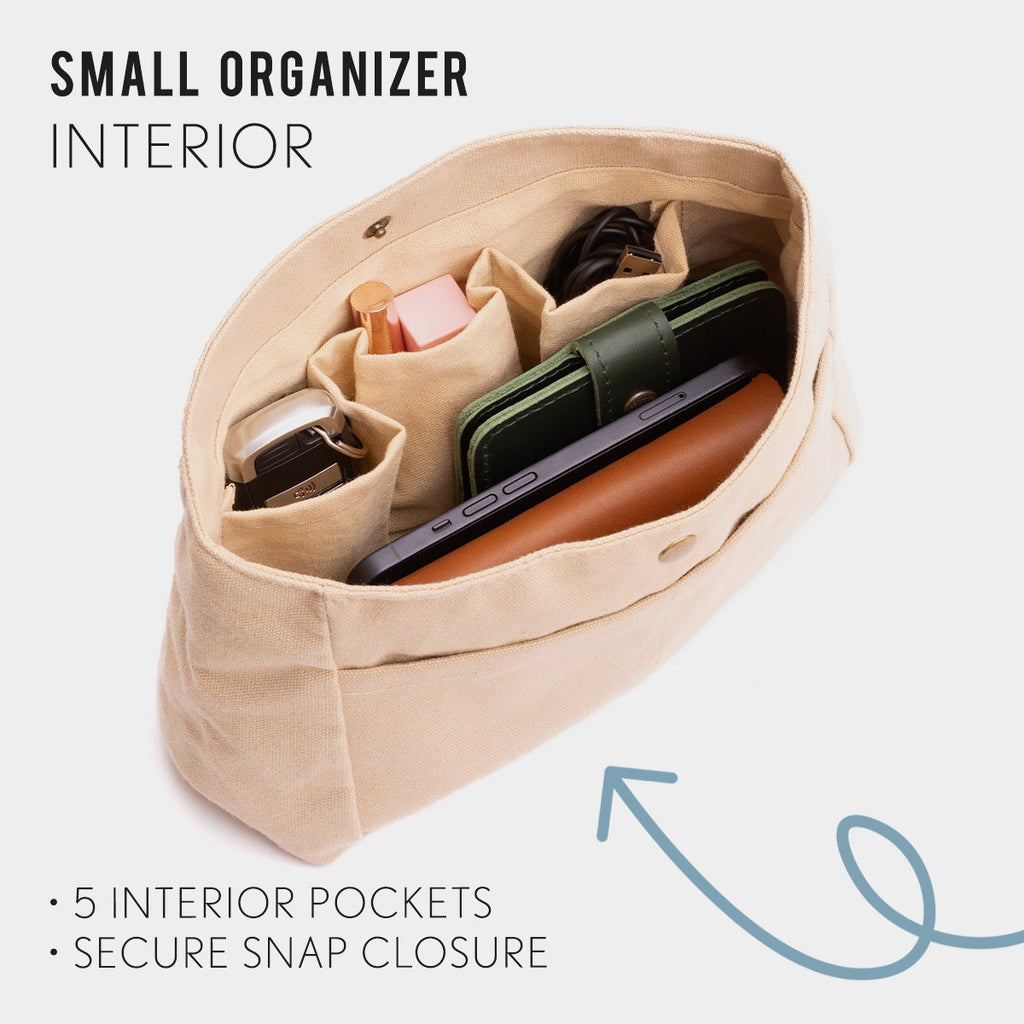 Canvas-Handtaschen-Organizer