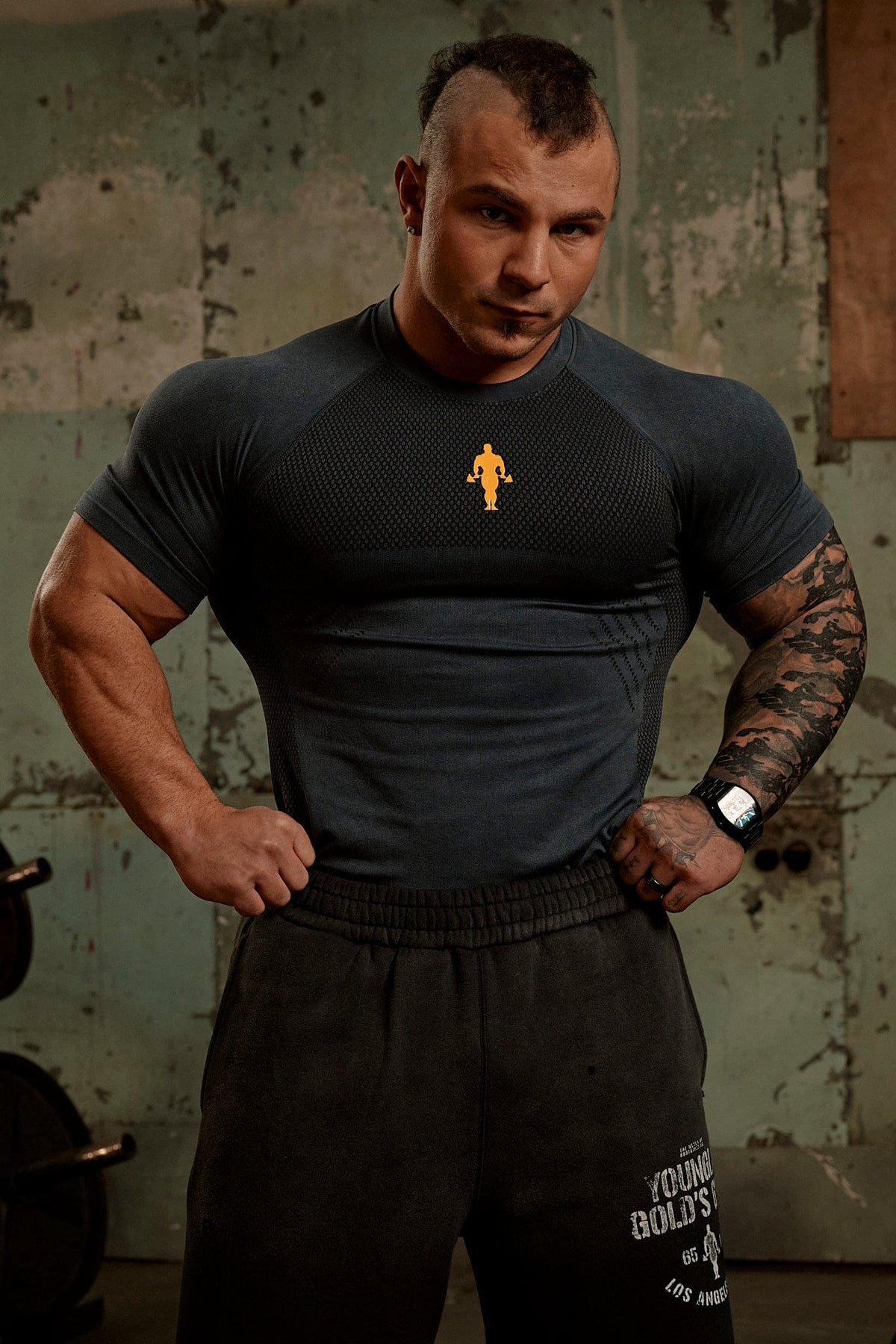 4286 - Gold's Iron Legacy Compression Shirts