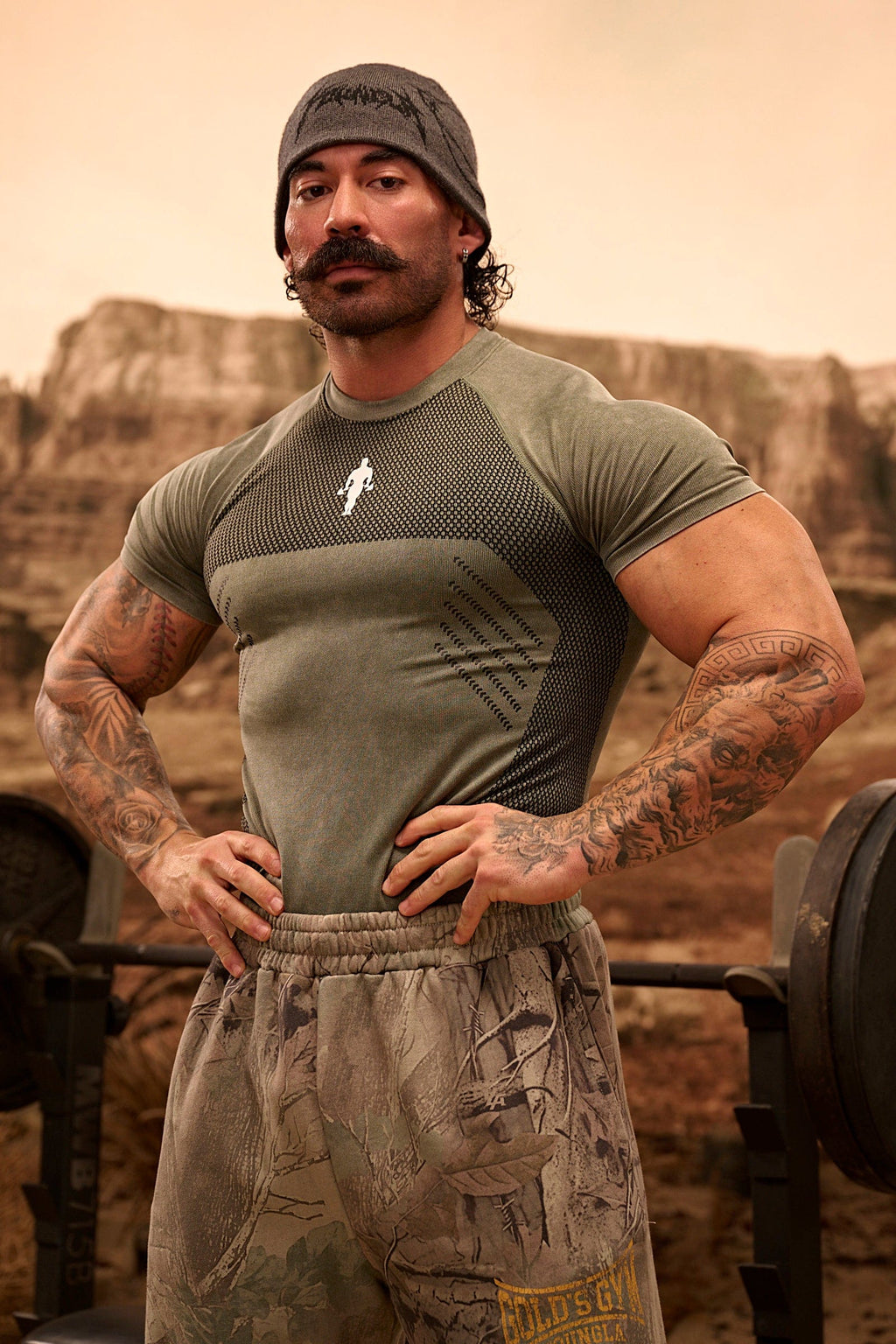 4286 - Gold's Iron Legacy Compression Shirts