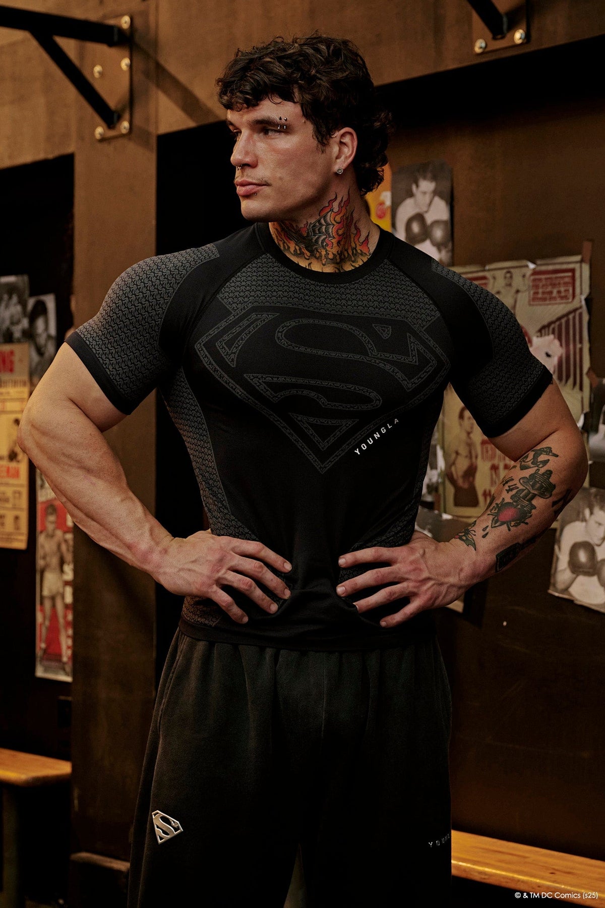 4117 - Superman Kompressions-T-Shirts