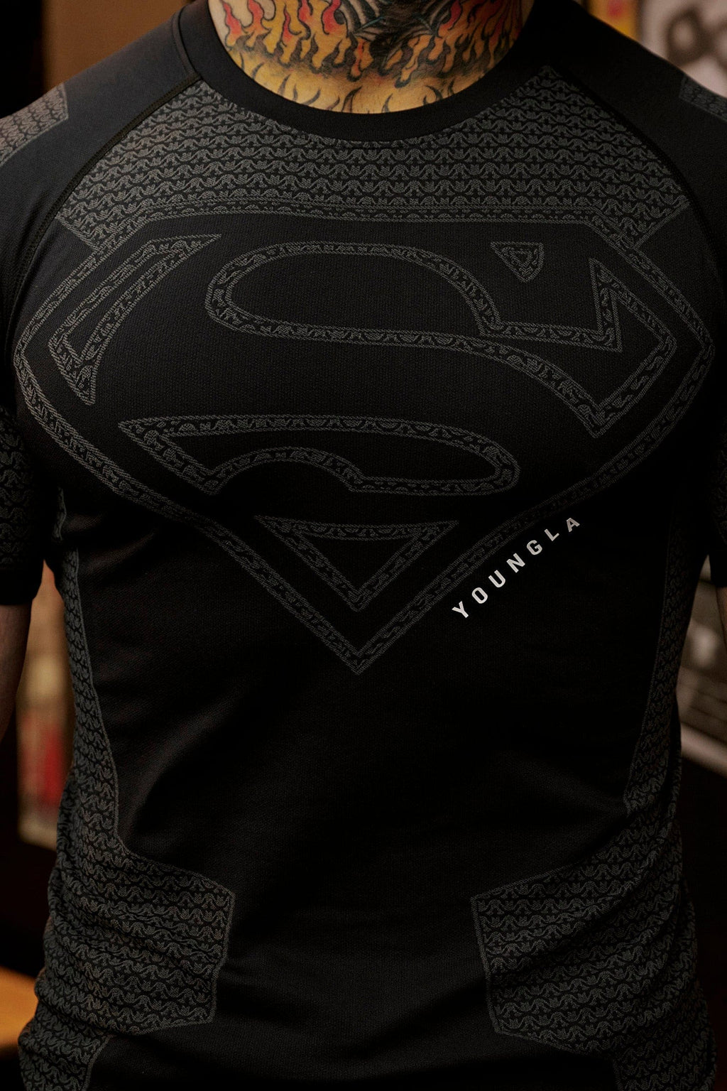 4117 - Superman Kompressions-T-Shirts