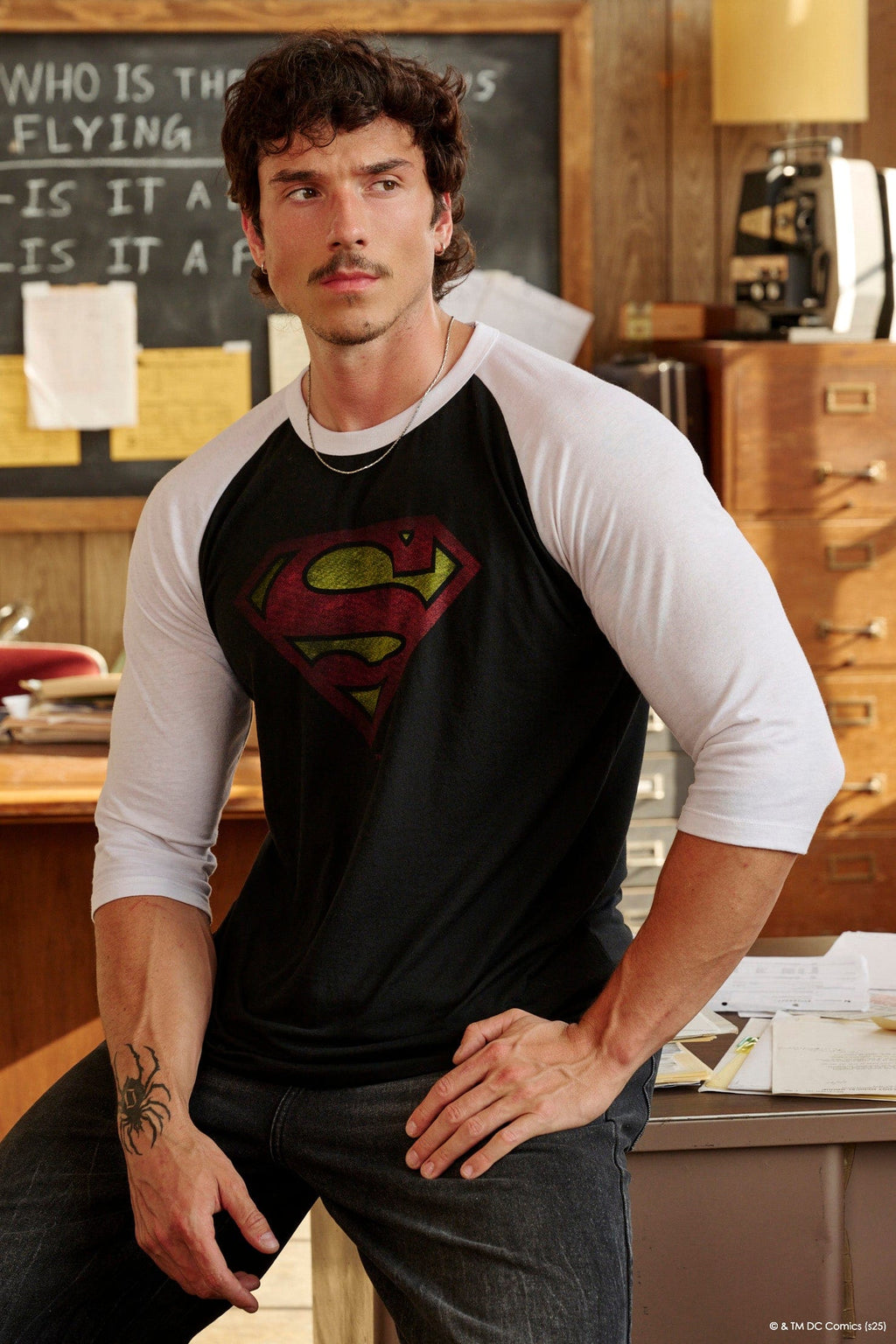 8072 - Chandails 3/4 Raglan Superman