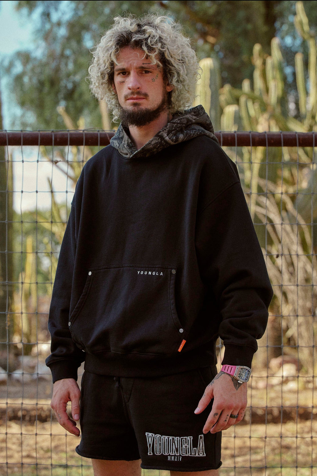 5098 - Sweats à capuche camouflage arbre