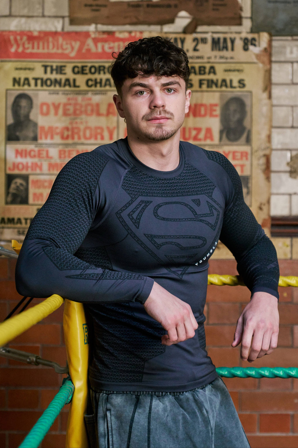 8066 - Superman Kompressions-Langarmshirts