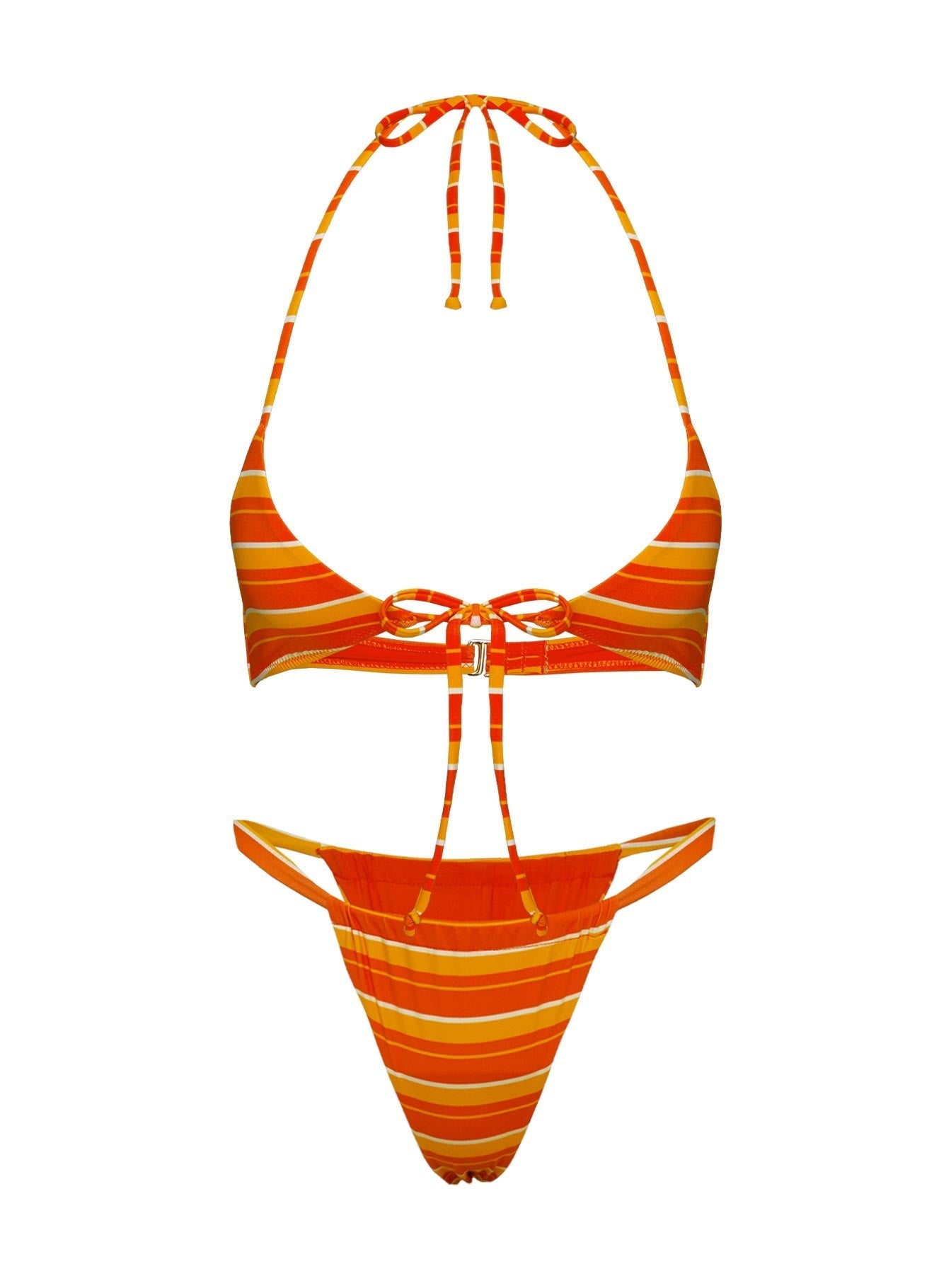 Another Sunny Day Bikini Bottoms Orange Stripe