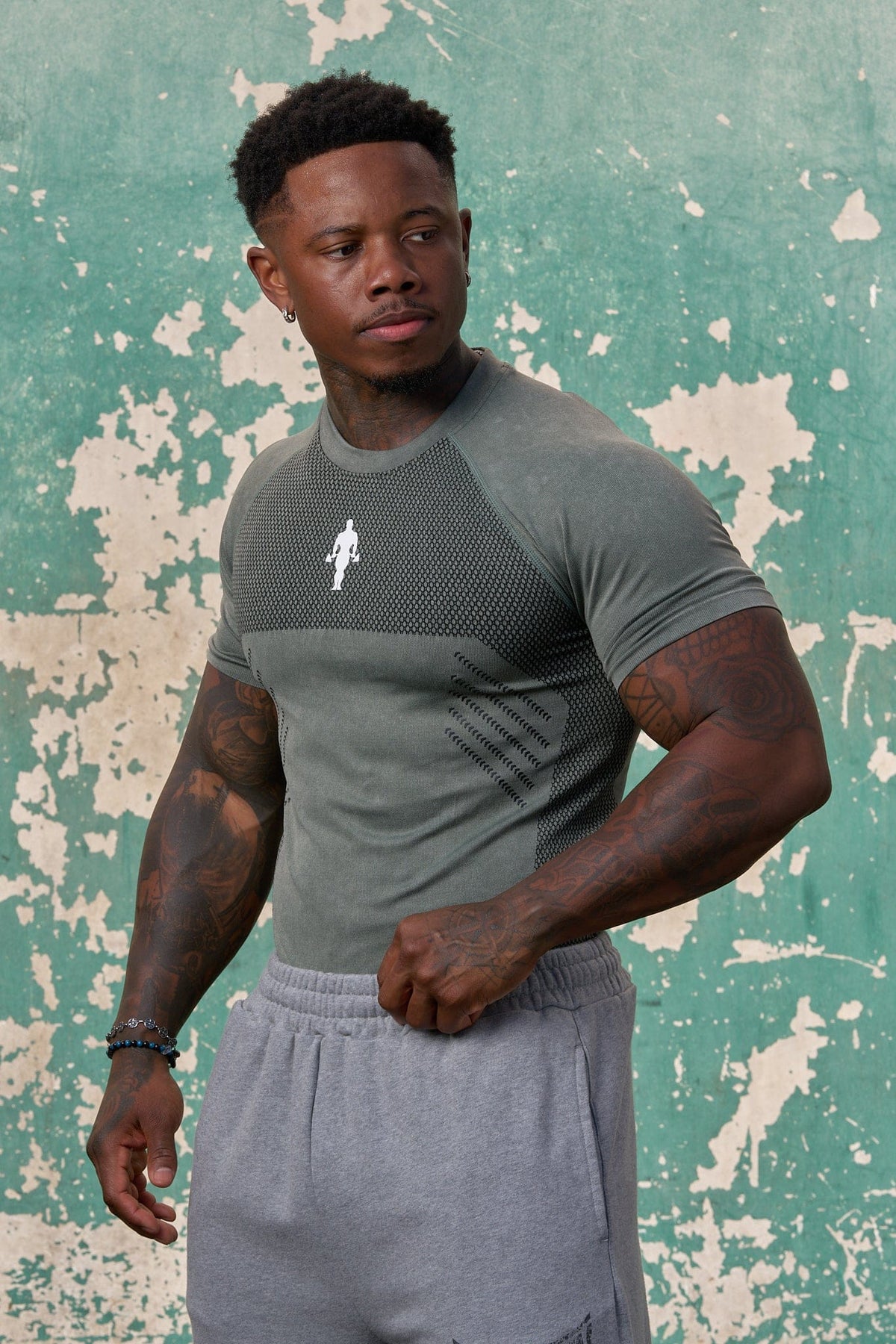 4286 - T-shirts de compression Iron Legacy de Gold