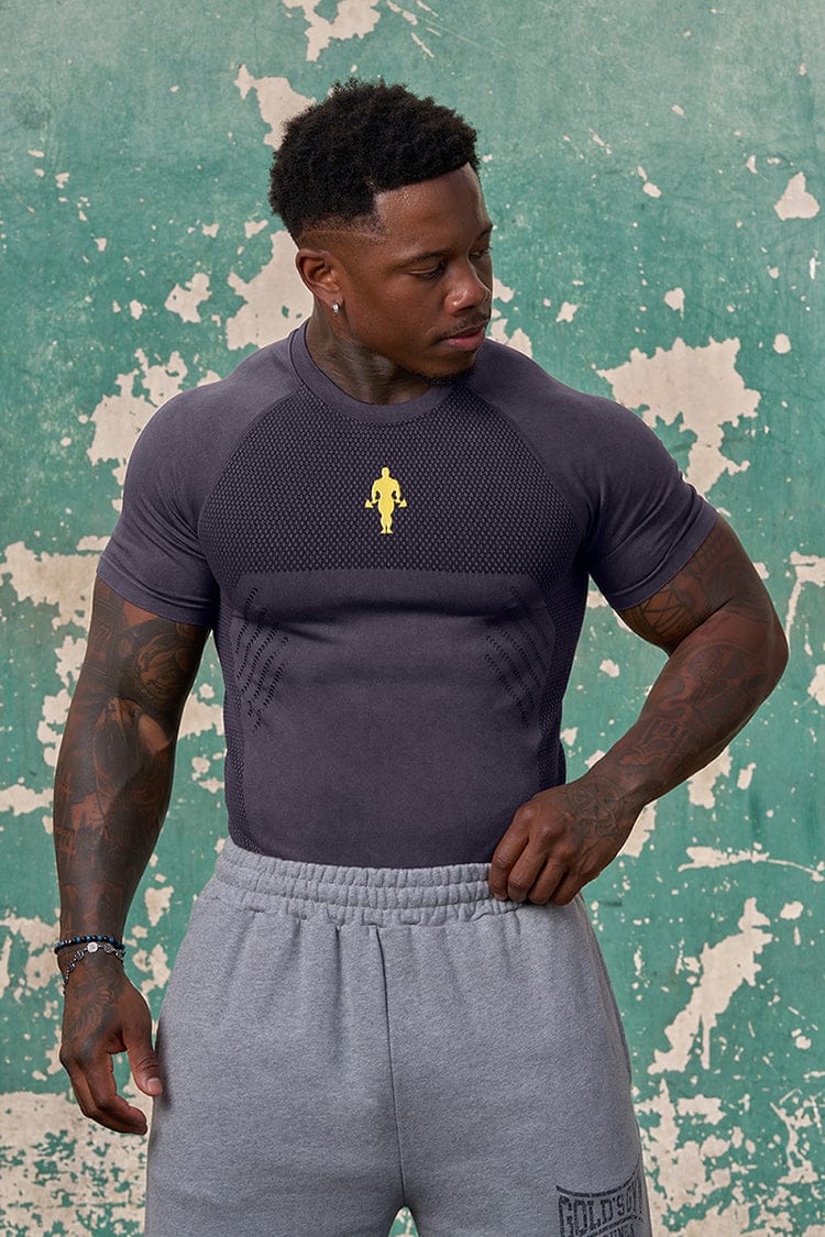 4286 - T-shirts de compression Iron Legacy de Gold