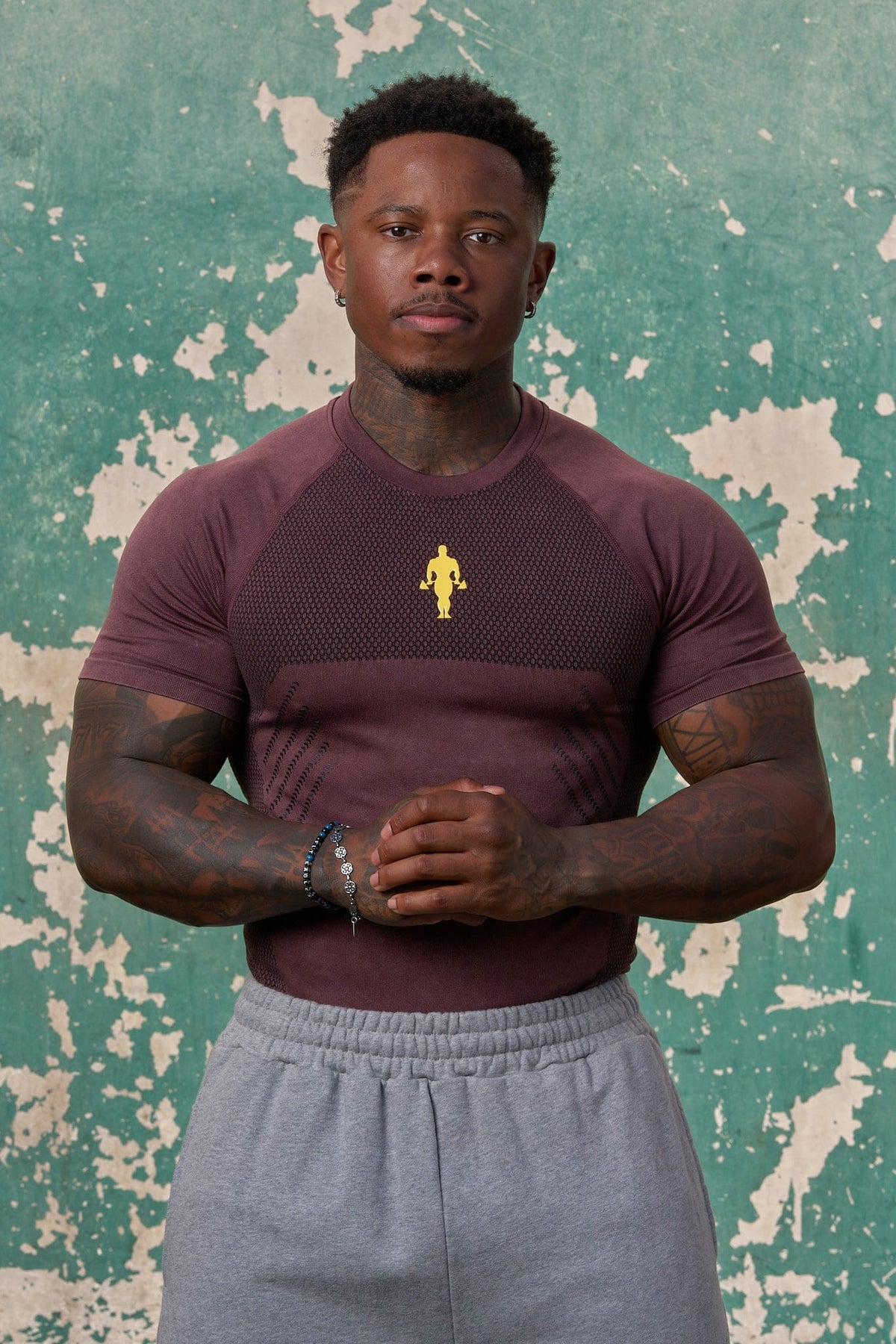 4286 - T-shirts de compression Iron Legacy de Gold